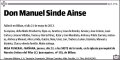 SINDE AINSE,MANUEL