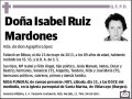 RUIZ MARDONES,ISABEL