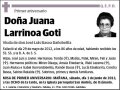 LARRINOA GOTI,JUANA