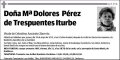 PEREZ DE TRESPUENTES ITURBE,Mª DOLORES