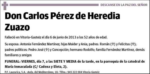 PEREZ DE HEREDIA ZUAZO,CARLOS