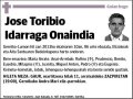 IDARRAGA ONAINDIA,JOSE TORIBIO