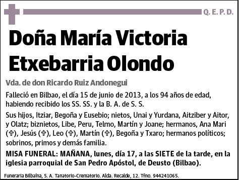 ETXEBARRIA OLONDO,MARIA VICTORIA