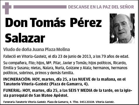PEREZ SALAZAR,TOMAS