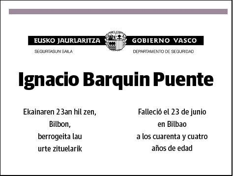 BARQUIN PUENTE,IÑAKI