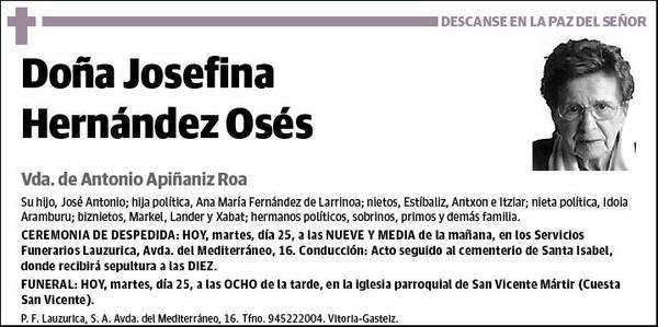 HERNANDEZ OSES,JOSEFINA