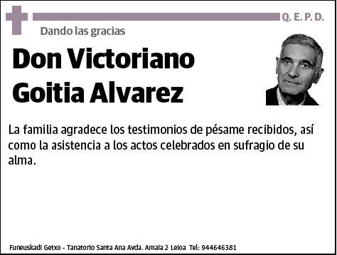 GOITIA ALVAREZ,VICTORIANO