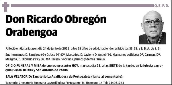 OBREGON ORABENGOA,RICARDO