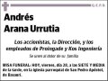 ARANA URRUTIA,ANDRES