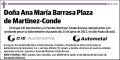 BARRASA PLAZA DE MARTÍNEZ-CONDE,ANA MARIA
