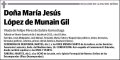 LOPEZ DE MUNAIN GIL,MARIA JESUS