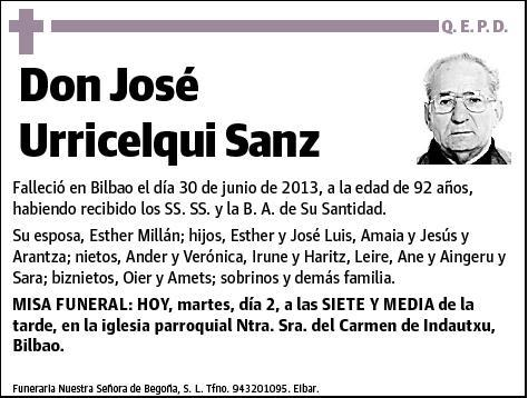 URRICELQUI SANZ,JOSE