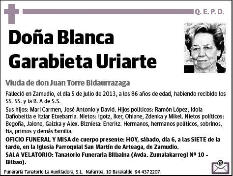 GARABIETA URIARTE,BLANCA