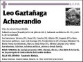 GAZTAÑAGA ACHAERANDIO,LEO