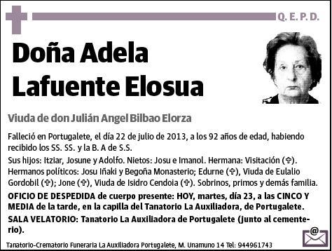 LAFUENTE ELOSUA,ADELA