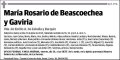 DE BEASCOECHEA Y GAVIRIA,MARIA ROSARIO