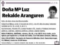 REKALDE ARANGUREN,Mª LUZ