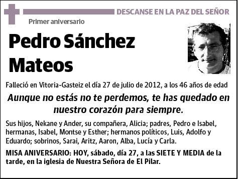 SANCHEZ MATEOS,PEDRO