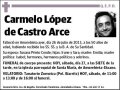 LOPEZ DE CASTRO ARCE,CARMELO