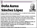 SANCHEZ LOPEZ,AUREA