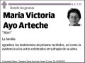 AYO ARTECHE,MARIA VICTORIA