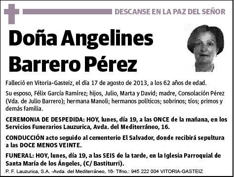 BARRERO PEREZ,ANGELINES