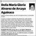 ALVAREZ DE ARCAYA AGUINACO,MARIA GLORIA