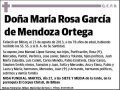GARCIA DE MENDOZA ORTEGA,MARIA ROSA