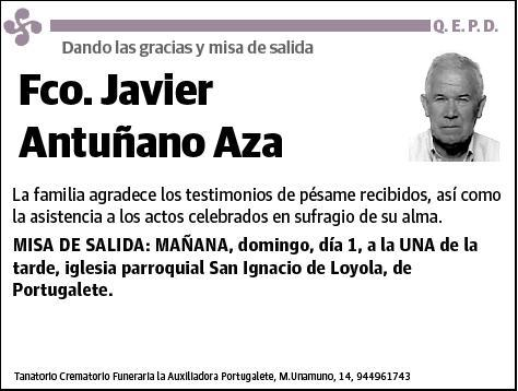 ANTUÑANO AZA,FCO. JAVIER
