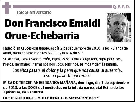 EMALDI ORUE-ECHEBARRIA,FRANCISCO