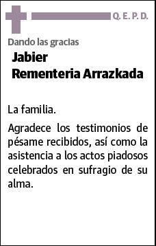REMENTERIA ARRAZKADA,JABIER