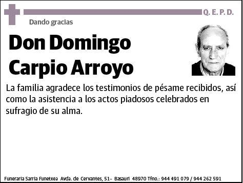 CARPIO ARROYO,DOMINGO