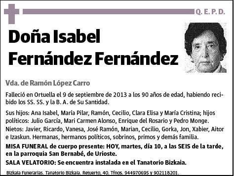 FERNANDEZ FERNANDEZ,ISABEL