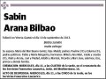 ARANA BILBAO,SABIN