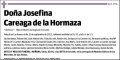 CAREAGA DE LA HORMAZA,JOSEFINA