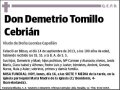 TOMILLO CEBRIAN,DEMETRIO