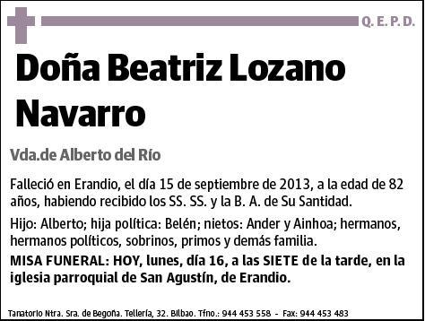 LOZANO NAVARRO,BEATRIZ