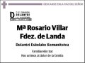 VILLAR FERNANDEZ DE LANDA,Mª ROSARIO