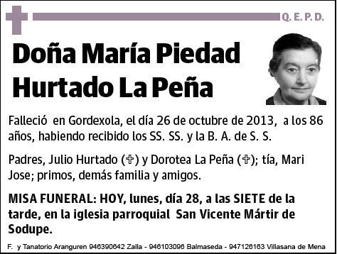 HURTADO LA PEÑA,MARIA PIEDAD