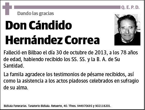 HERNANDEZ CORREA,CANDIDO