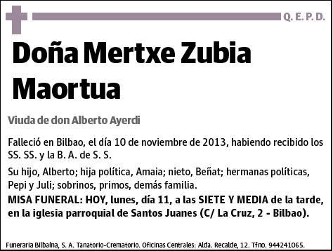 ZUBIA MAORTUA,MERTXE