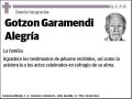 GARAMENDI ALEGRIA,GOTZON