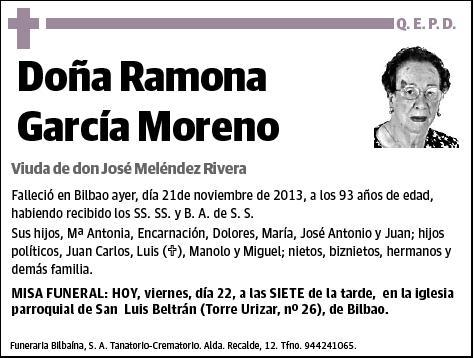 GARCIA MORENO,RAMONA