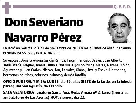 NAVARRO PEREZ,SEVERIANO