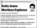 MARTINEZ ESPINOSA,JUANA.
