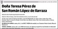PEREZ DE SAN ROMAN LOPEZ DE ILARRAZA,TERESA