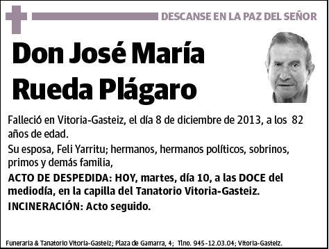 RUEDA PLAGARO,JOSE MARIA