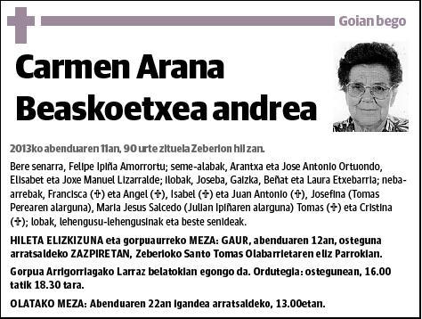 ARANA BEASKOETXEA,CARMEN
