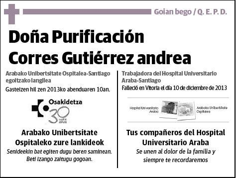 CORRES GUTIERREZ,PURIFICACION