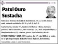 OURO SUSTACHA,PATXI